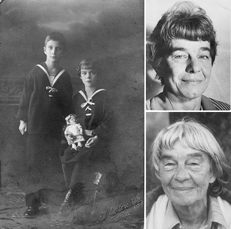 Gitta Mallasz, transcriber of Talking with Angels, with brother Ottomár in first photo Gitta Mallasz, transcriber of Talking with Angels